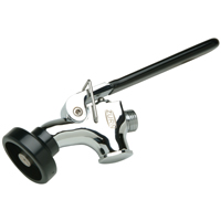 G62740 - Angled Self-Closing Pre-Rinse Valve with A Stay Open Ring and Rubber Bumper Spray Head.