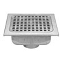 もんぶらん Zurn ZN415-BF Funnel Floor Drain - Open Throat Oval Funnel