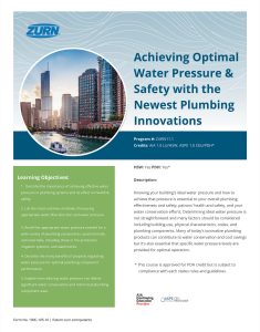 Achieving Optimal Water Pressure & Safety With the Newest Plumbing Innovations