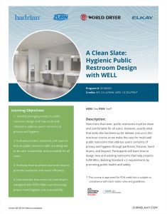A Clean Slate: Hygienic Public Restroom Design with WELL v2™