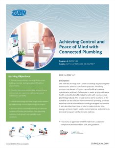 Achieving Control and Peace of Mind with Connected Plumbing Products