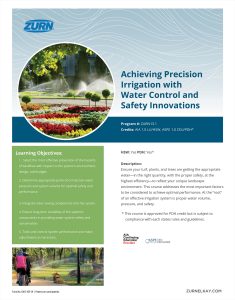 Achieving Precision Irrigation with Water Control and Safety Innovations