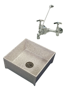 Mop Service Basin & Faucet