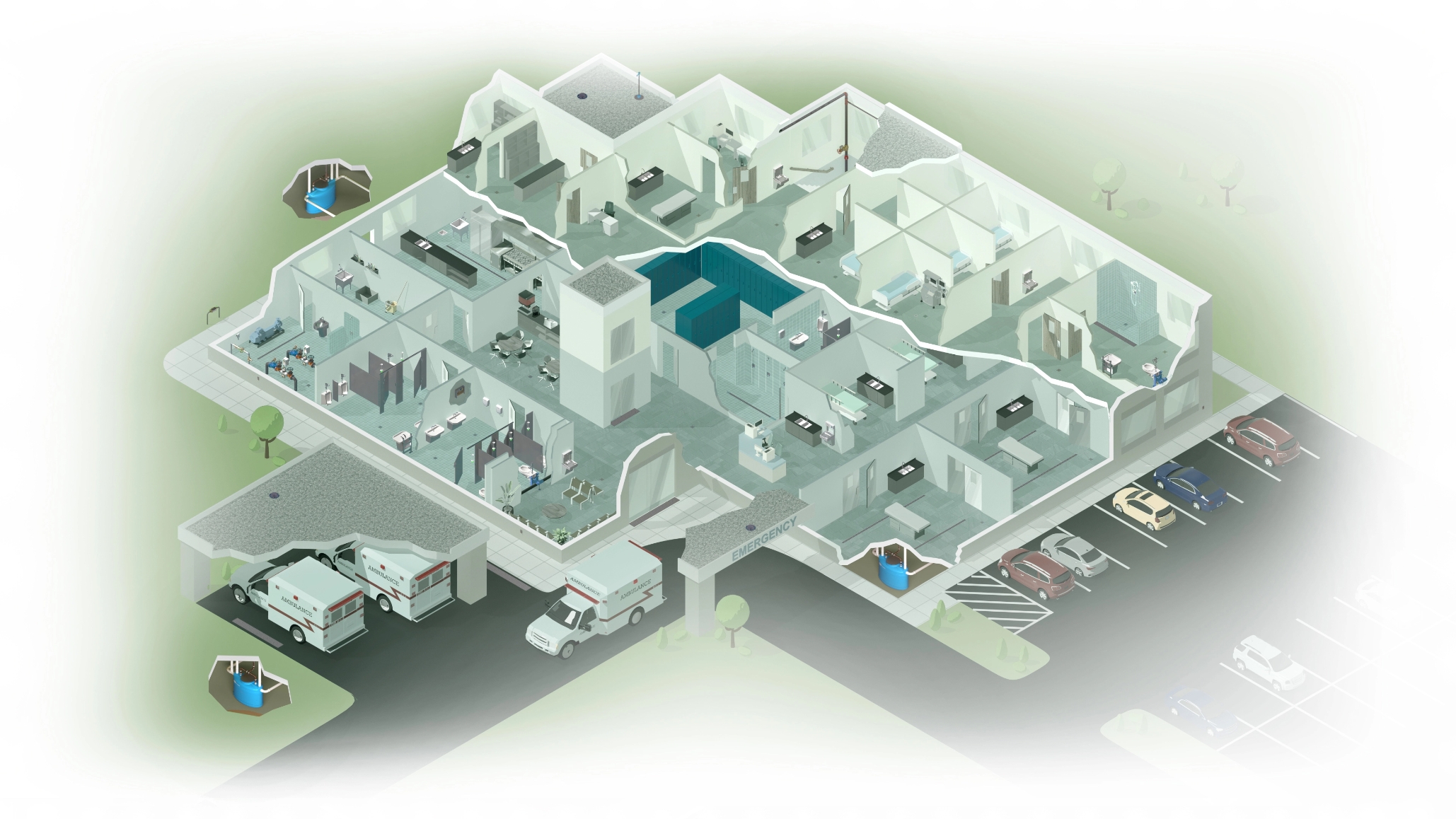 Healthcare CGI grill image